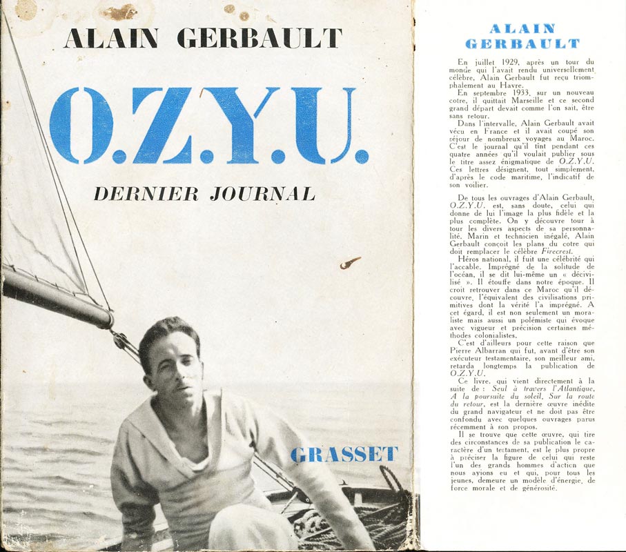 O.Z.Y.U. Dernier journal - Alain Gerbault
