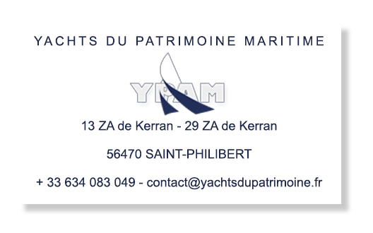 Cliquer pour agrandir dans une autre page contact ypam yachts patrimoine maritime